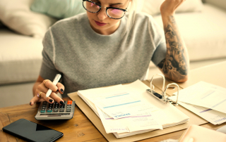 How to Organize & Pay Bills More Consistently graphic