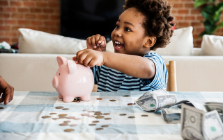 How to Teach Kids to Budget Money Graphic