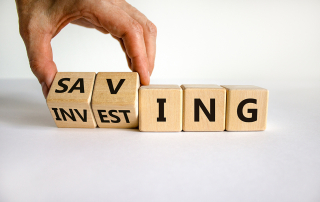 Pros & Cons of Saving vs. Investing Graphic