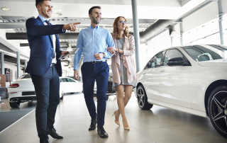 Pros & Cons of Buying a New vs. Used Vehicle Graphic