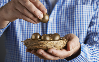 Simple Ways to Pad Your Nest Egg: Save Bonuses & Tax Returns Graphic