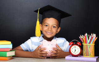 Small Steps for College Saving Graphic